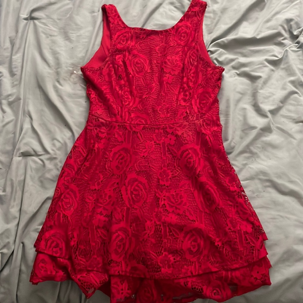 Red formal dress for teens